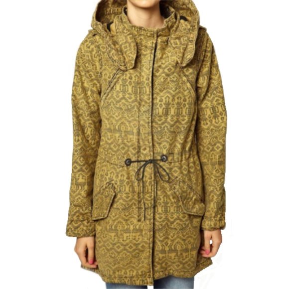 Maison Scotch Printed Parka Jacket - Picture 1 of 8